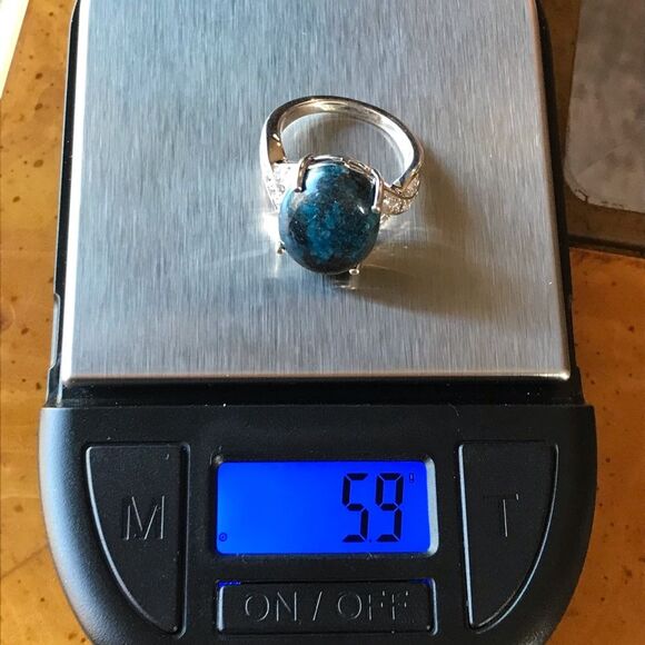 Natural Shadowkite Sterling Silver Ring Size 6 - Picture 4 of 9